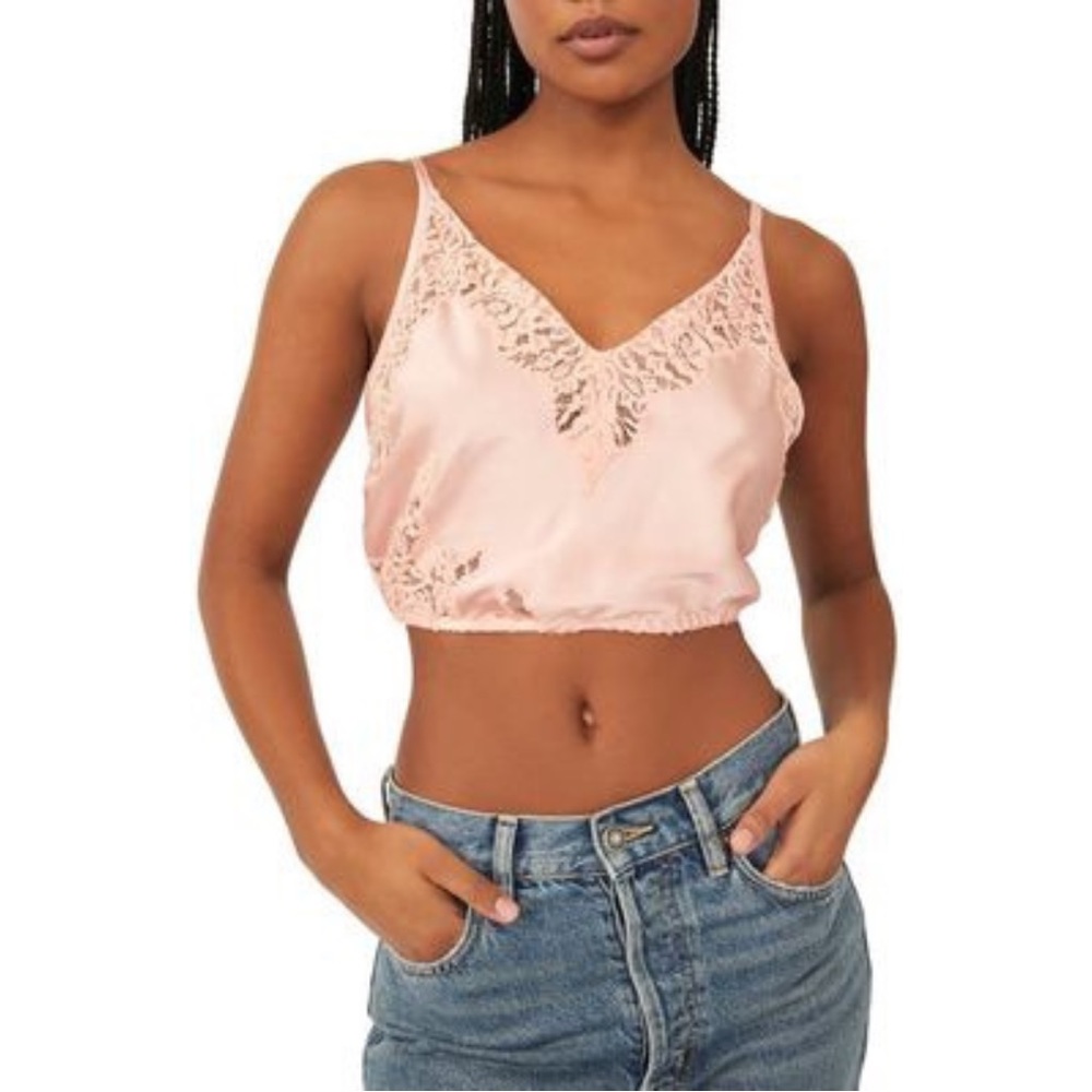 Free People | Rose Blush Night Out Brami | Size XL